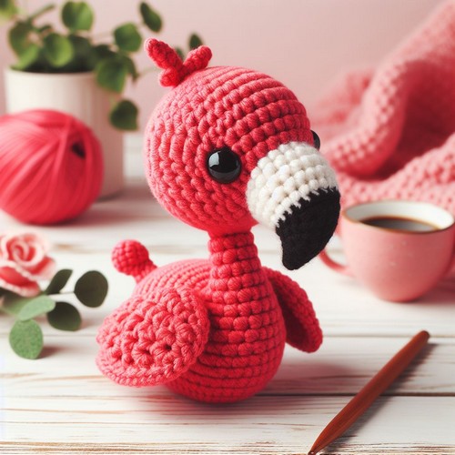 Crochet Little Flamingo Amigurumi Pattern