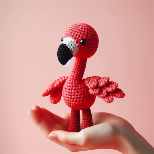 Crochet Little Flamingo Amigurumi