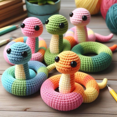 Crochet Snake Amigurumi Pattern Step By Step