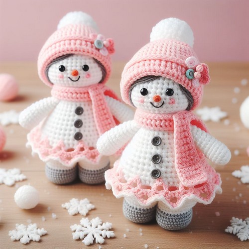 Crochet Snowgirl Amigurumi