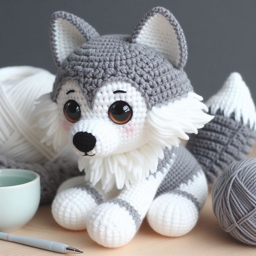 Crochet Wolf Amigurumi Pattern