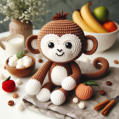 Free Crochet Monkey Dudu Amigurumi Pattern