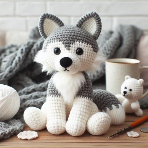 Free Crochet Wolf Amigurumi Pattern