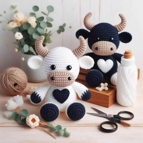 Crochet Cute Bull Amigurumi Pattern Step By Step