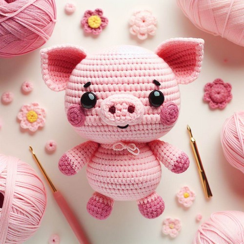 Crochet Cute Pig Amigurumi Pattern Step By Step