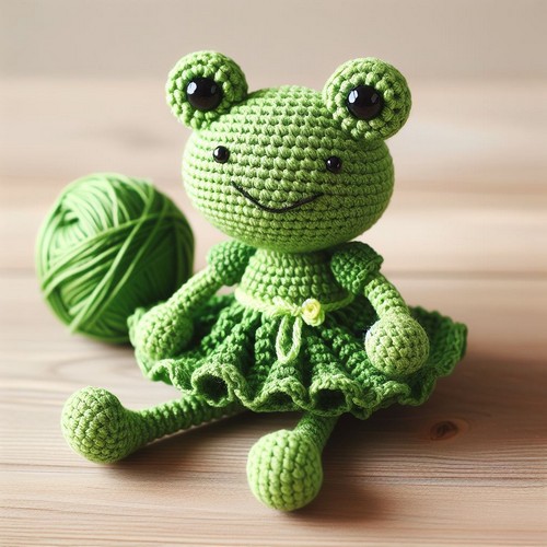 Crochet Frog In Derss Amigurumi Pattern