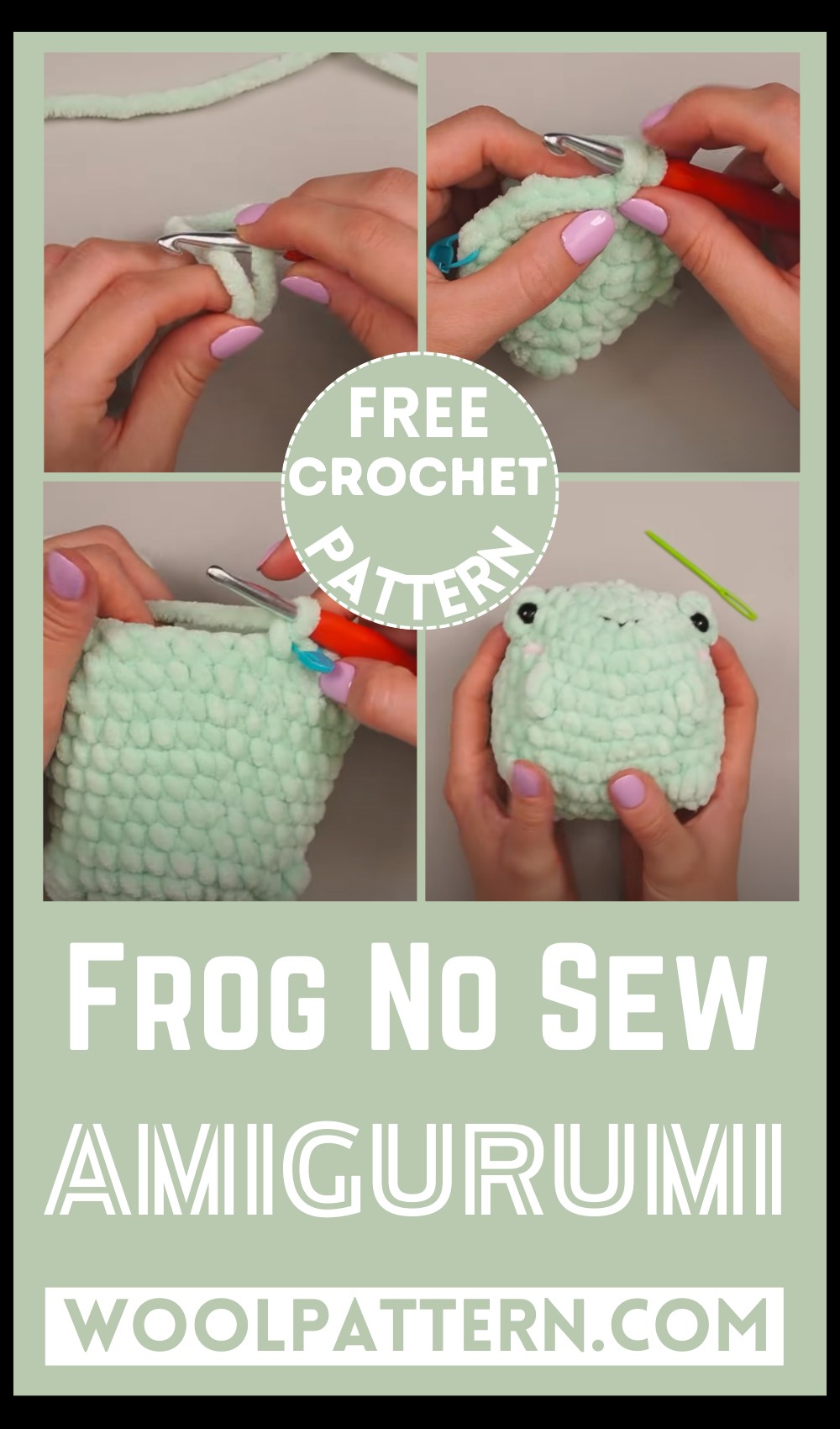 Cheeky Crochet Frog No Sew Pattern