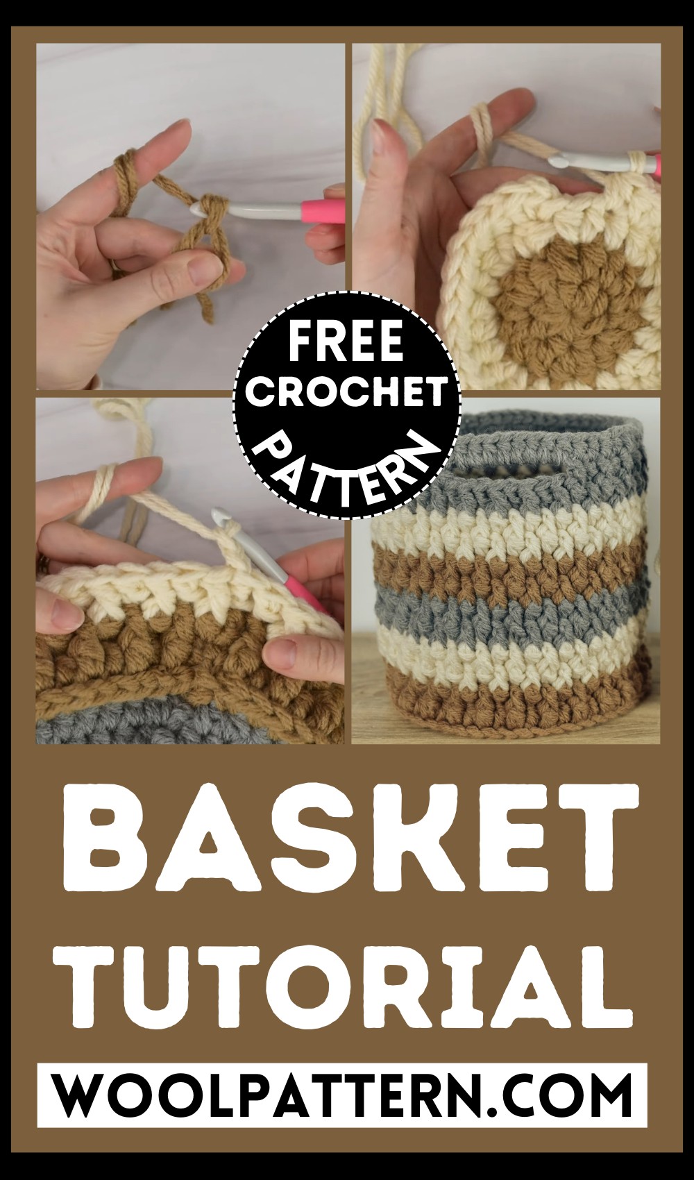 Easy Crochet Basket Tutorial