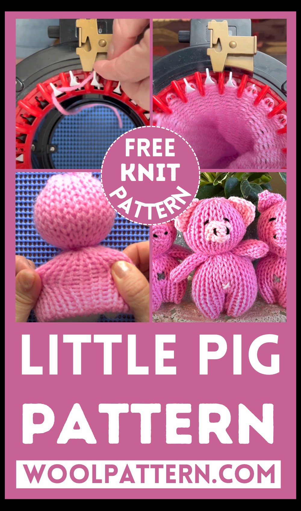 Knit Little Pig Pattern
