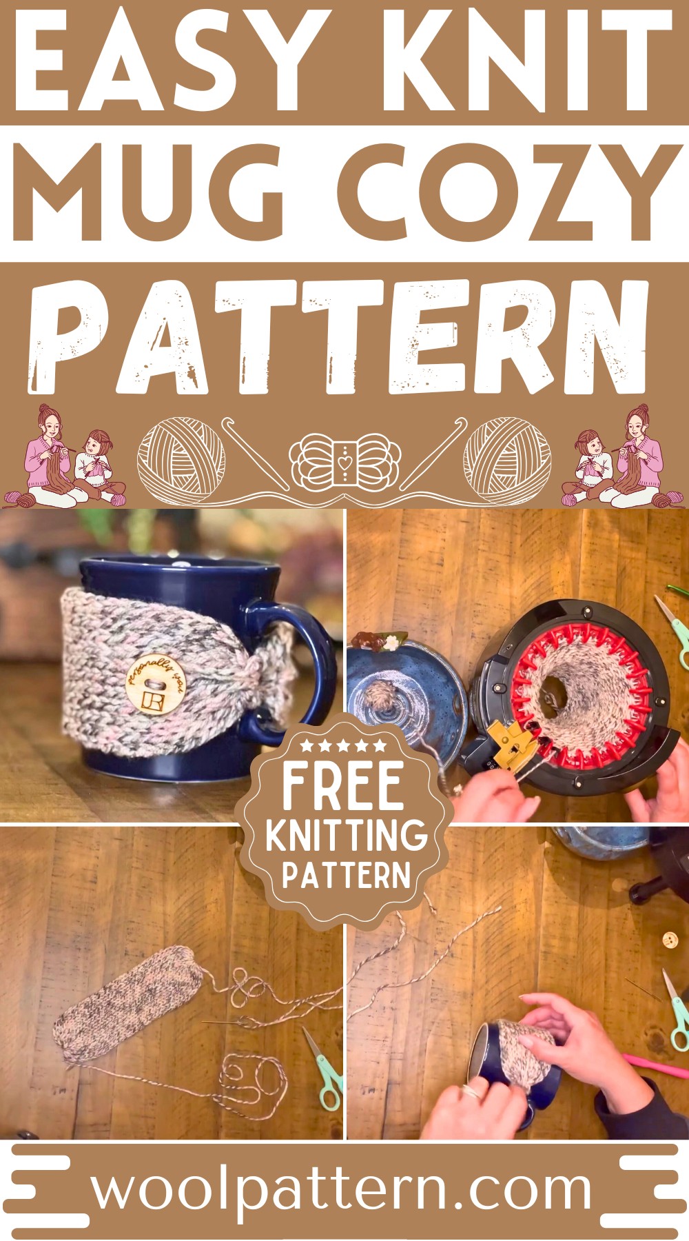 Knit Mug Cozy Pattern