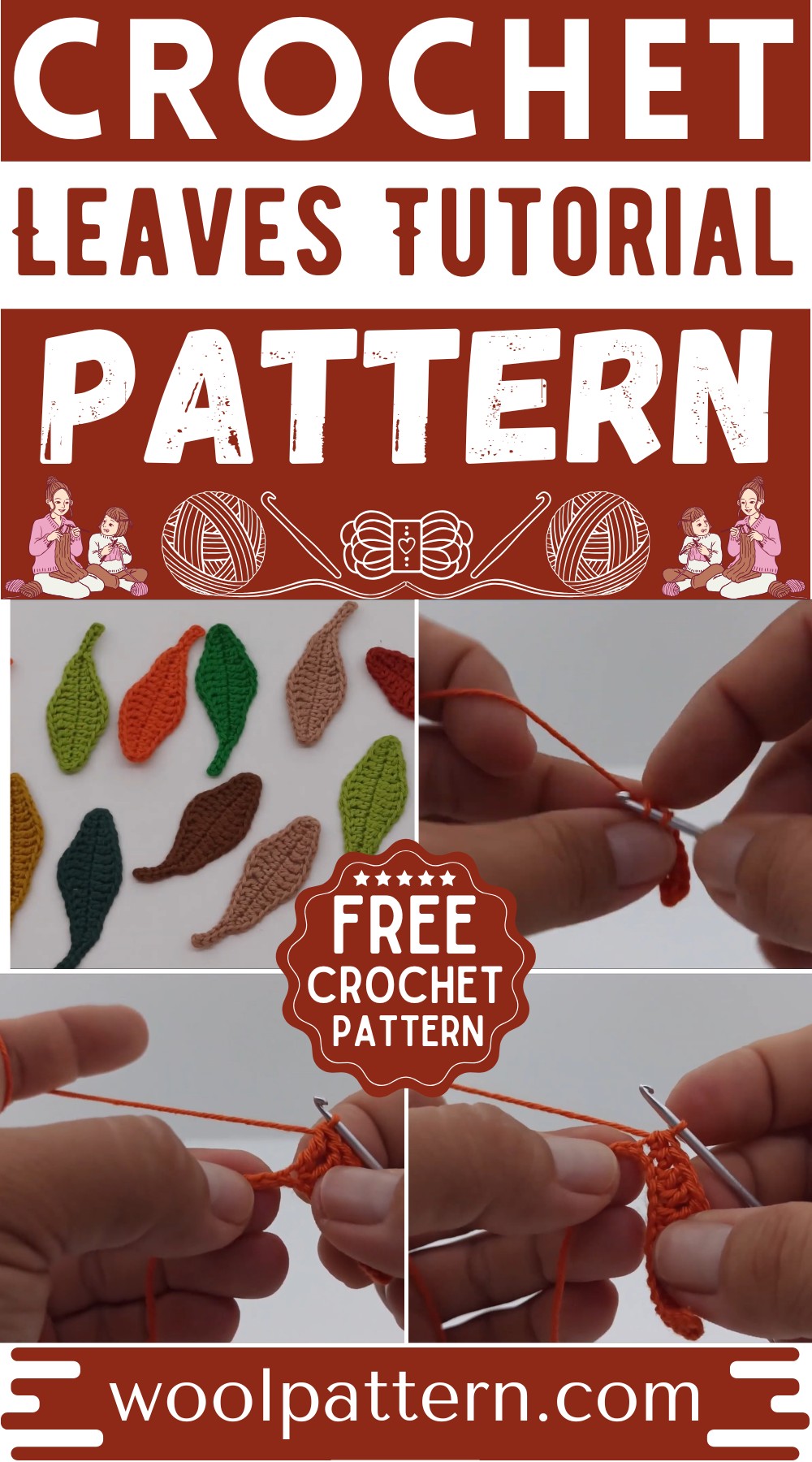 Crochet Leaves Tutorial