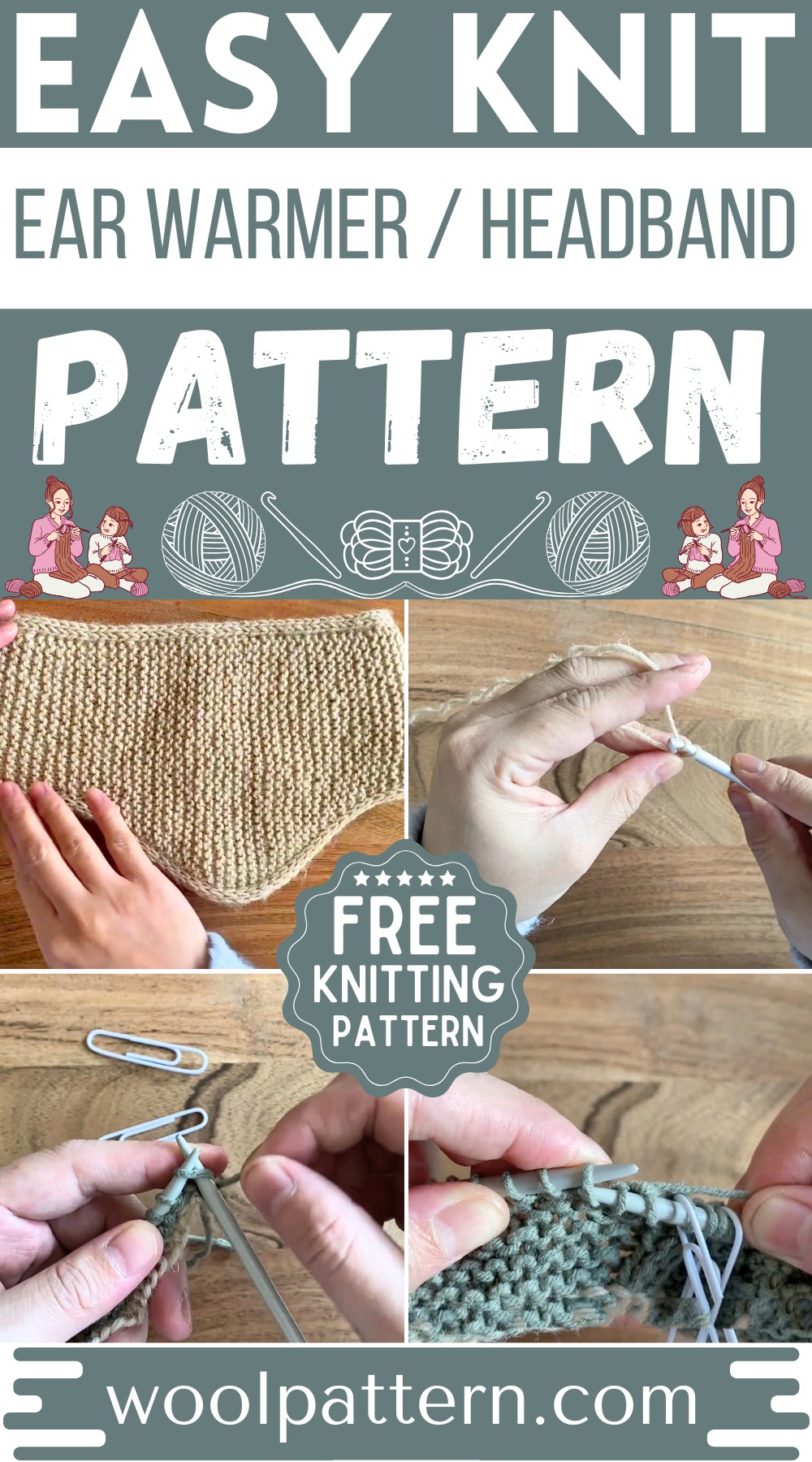 Knit Ear Warmer Headband