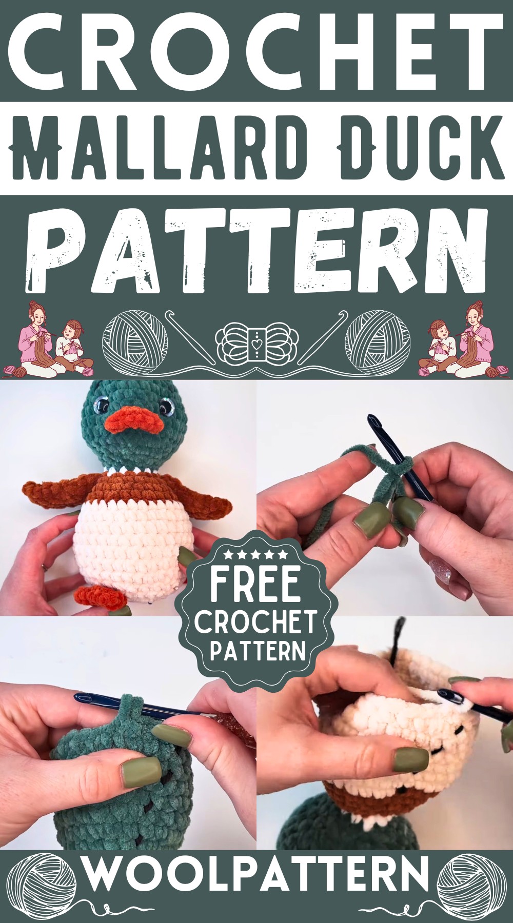 Crochet Mallard Duck Pattern