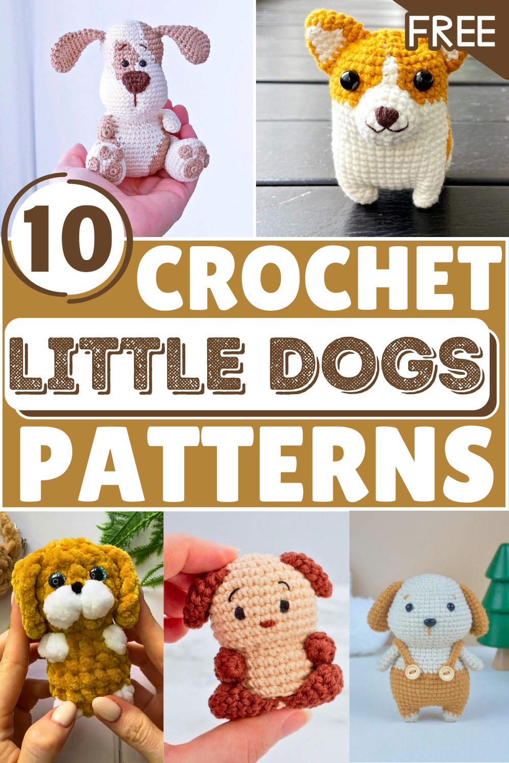 Adorable Little Dogs with Free Crochet Patterns
