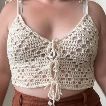 Crochet Beehive Lace Top Pattern (1)