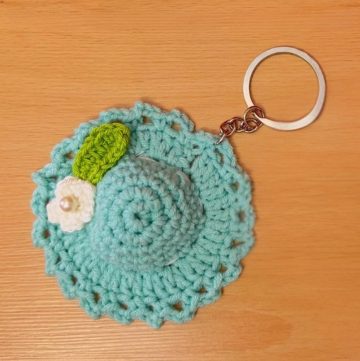 Crochet Hat Keychain Pattern (1)