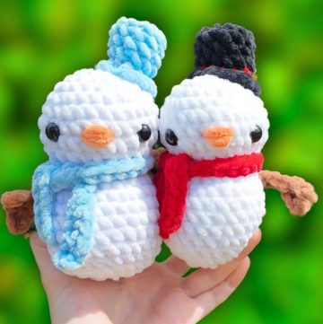 Crochet Snowman Amigurumi Pattern (1)