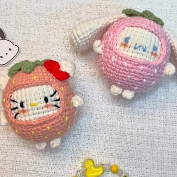 Crochet Strawberry Sanrio Pattern (1)