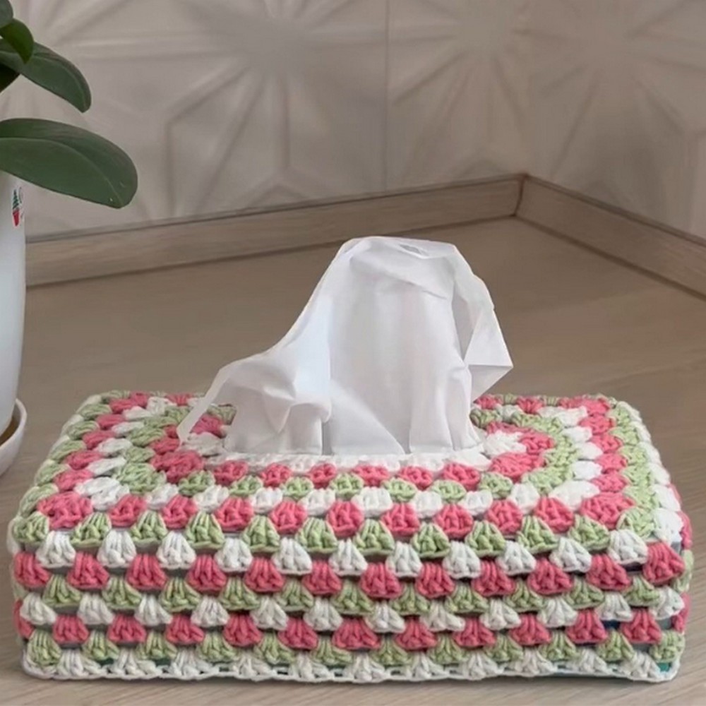 Crochet Tissue Box Cover Pattern (1)