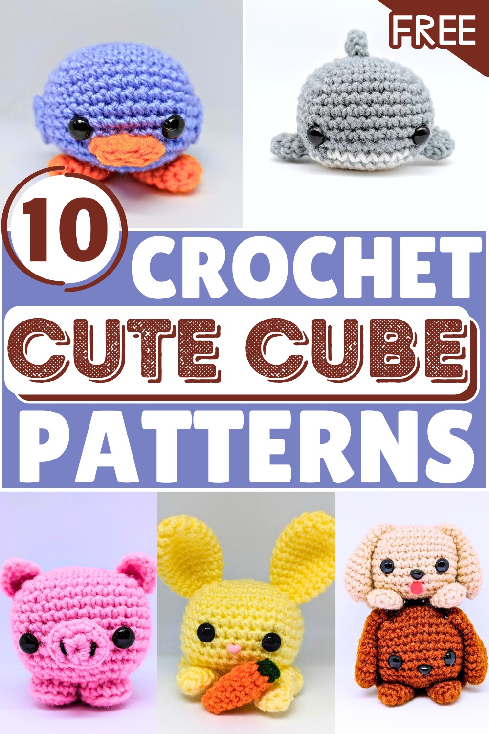 Cute Cube Amigurumi – Free Crochet Patterns
