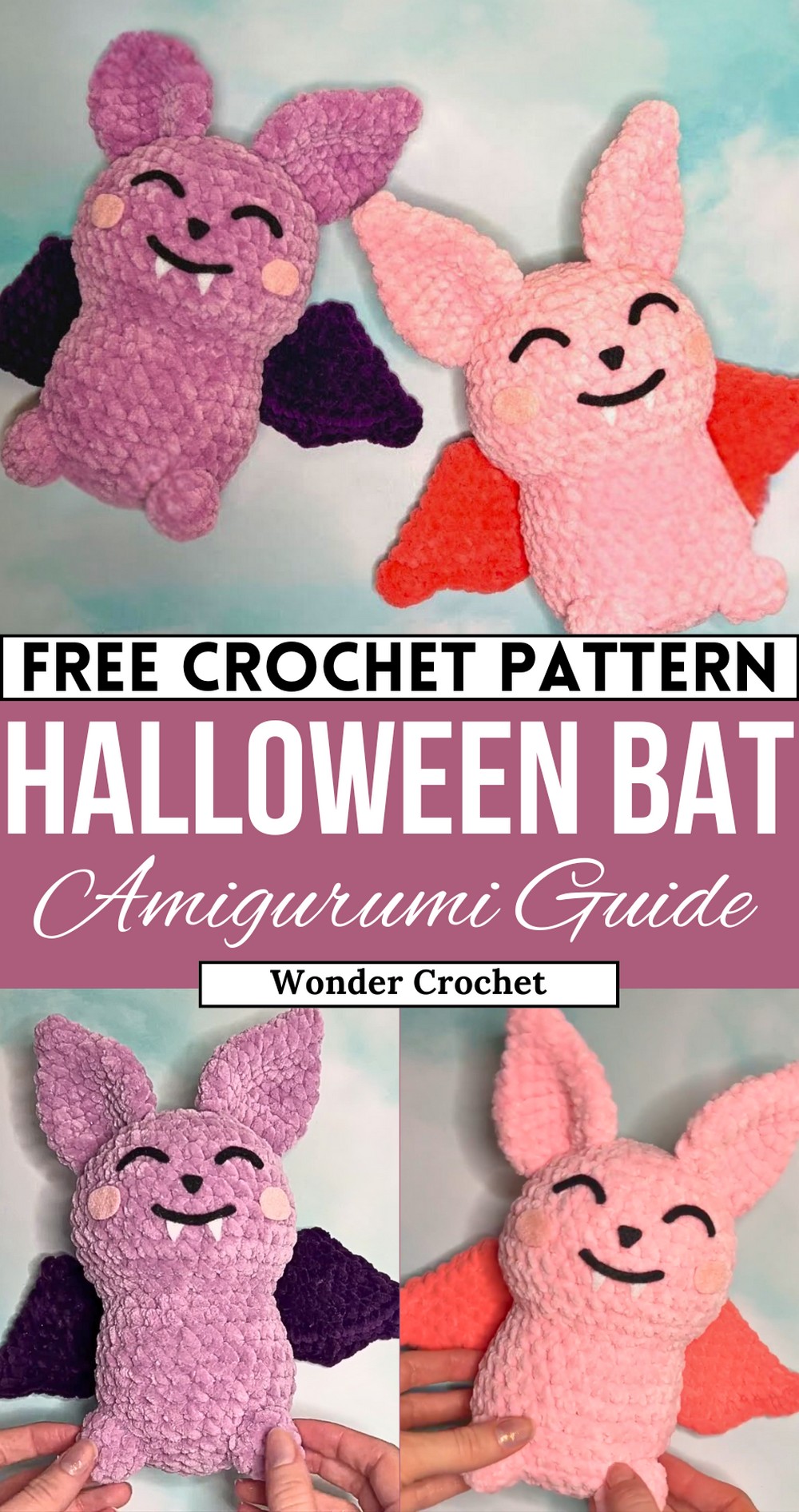 Easy Free Crochet Bat Tutorial