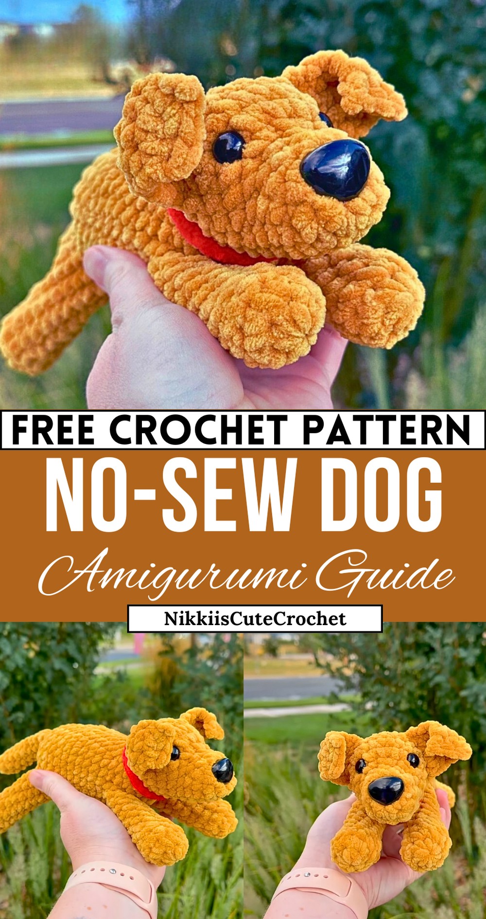 No-Sew Dog Crochet Pattern