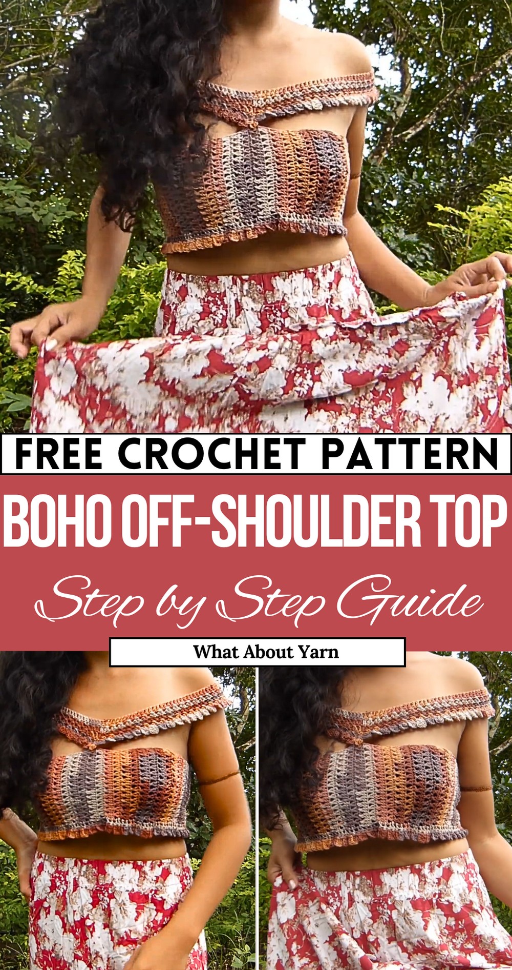 Boho Crochet Off-shoulder Top Tutorial