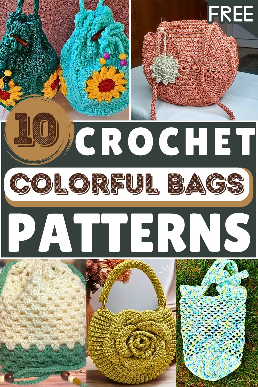 Colorful Bags Free Crochet Patterns 1