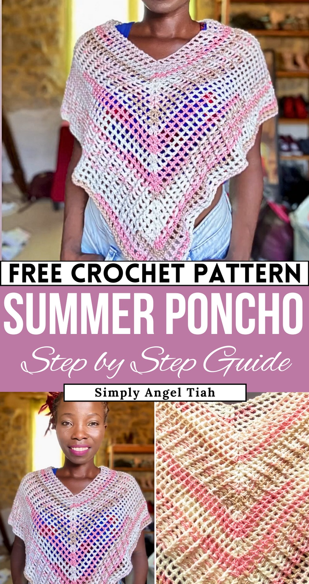 Crochet A Summer Poncho Step-by-Step Tutorial