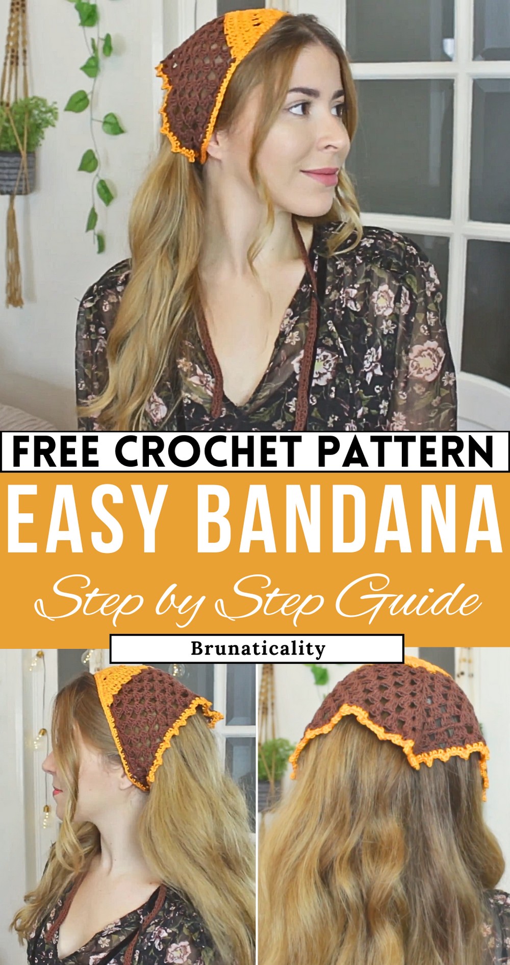 Crochet Aesthetic Bandana Beginner Friendly Tutorial
