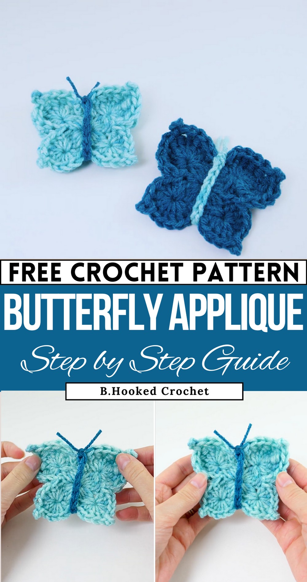 Crochet Butterfly Tutorial 4