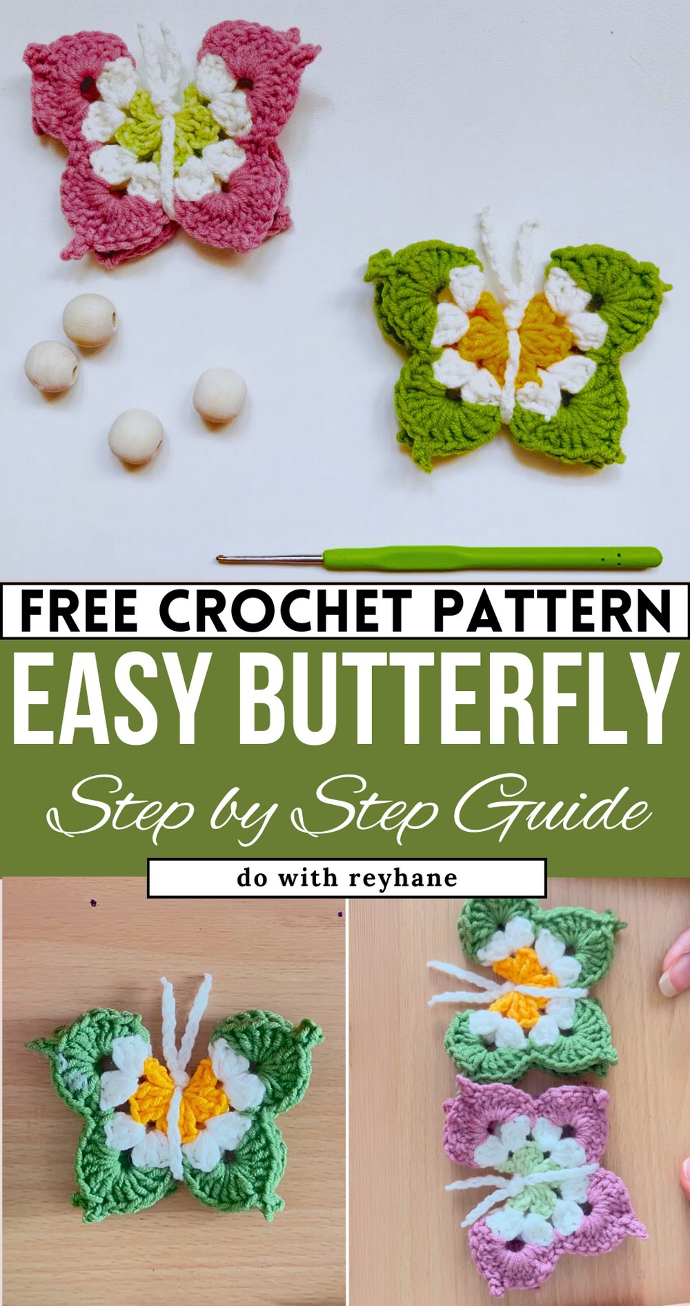 Crochet Butterfly Tutorial