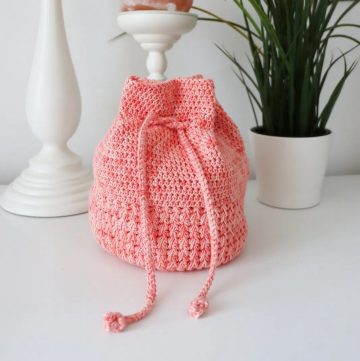 Crochet Drawstring Bag Ideas