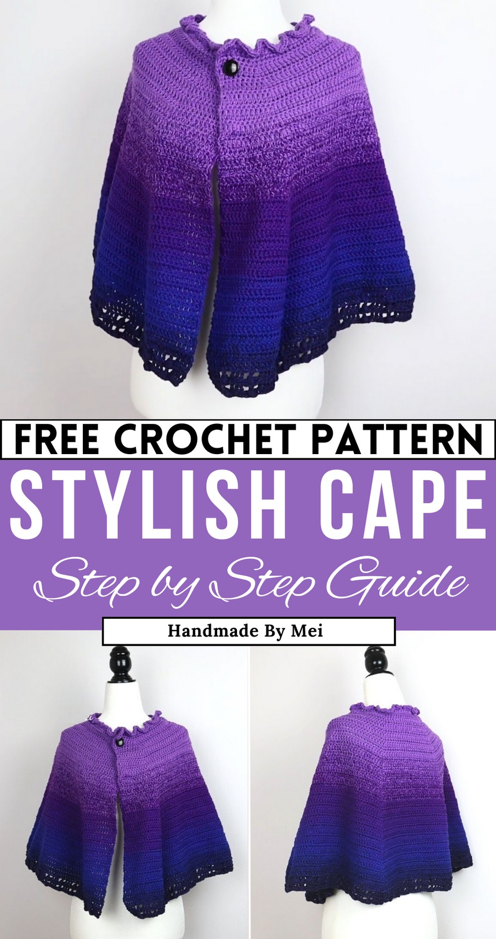 Crochet Easy Cape Tutorial