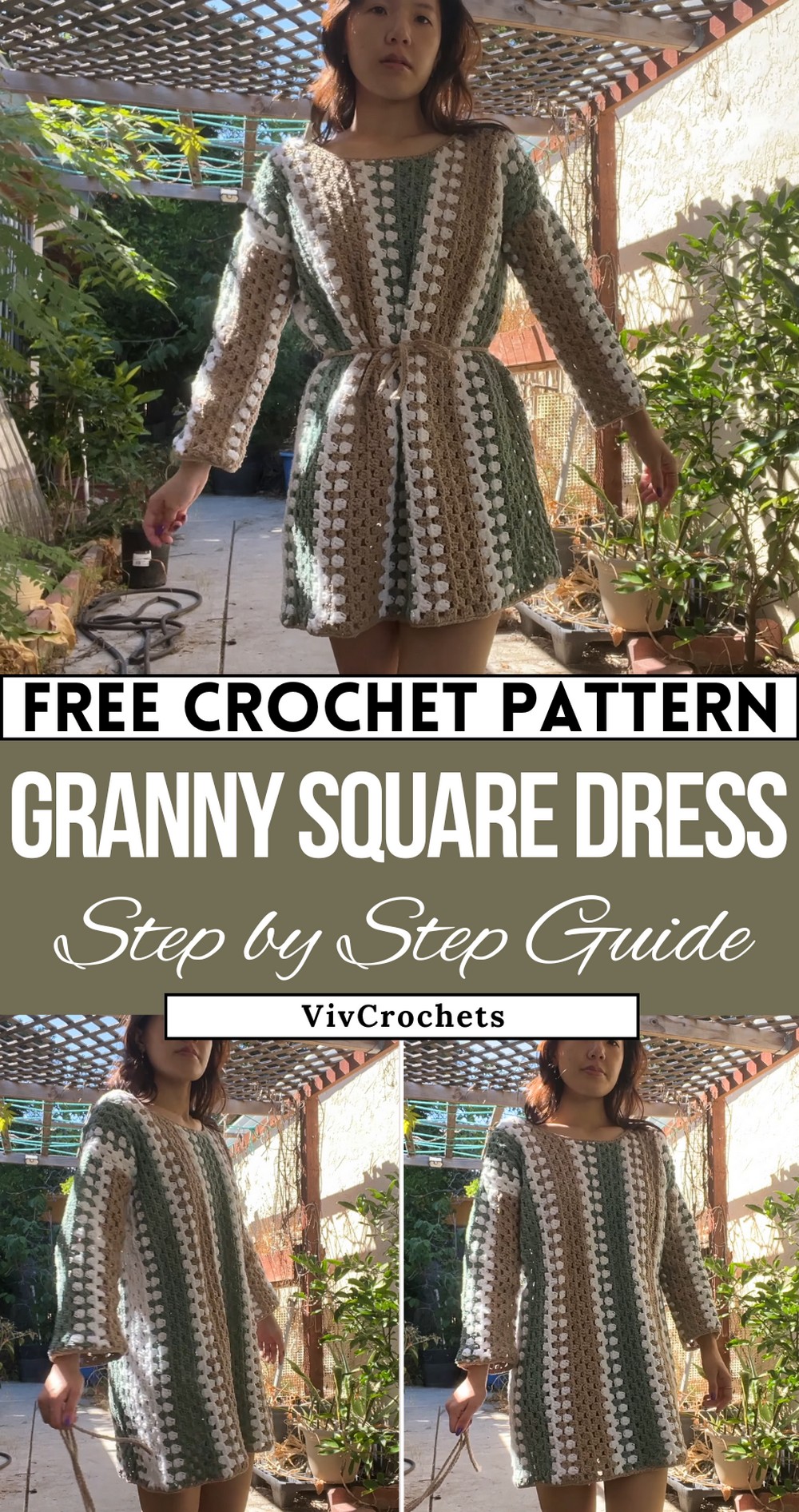 Crochet Granny Square Dress Tutorial