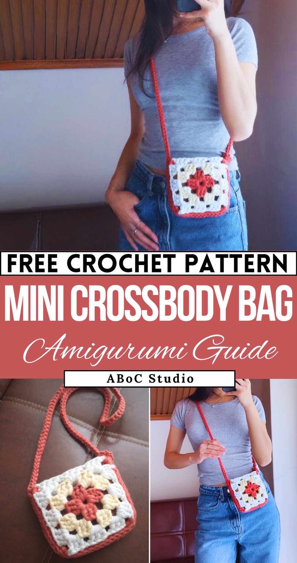 Crochet Mini Crossbody Bag - Tutorial for Beginners