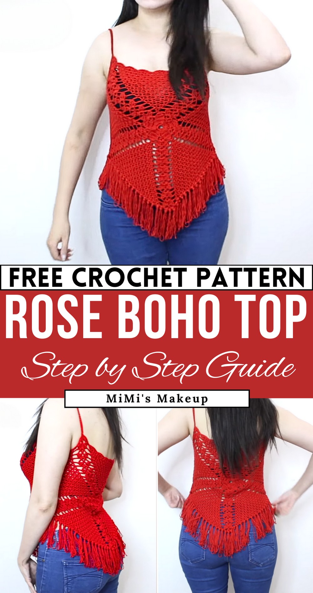 Crochet Rose Boho Festival Top Tutorial