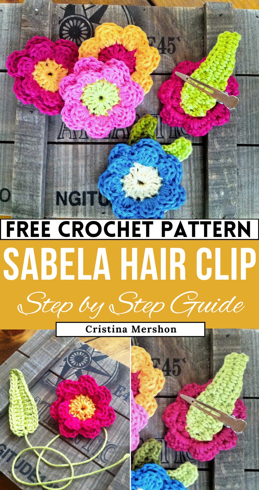Crochet Sabela Hair Clip
