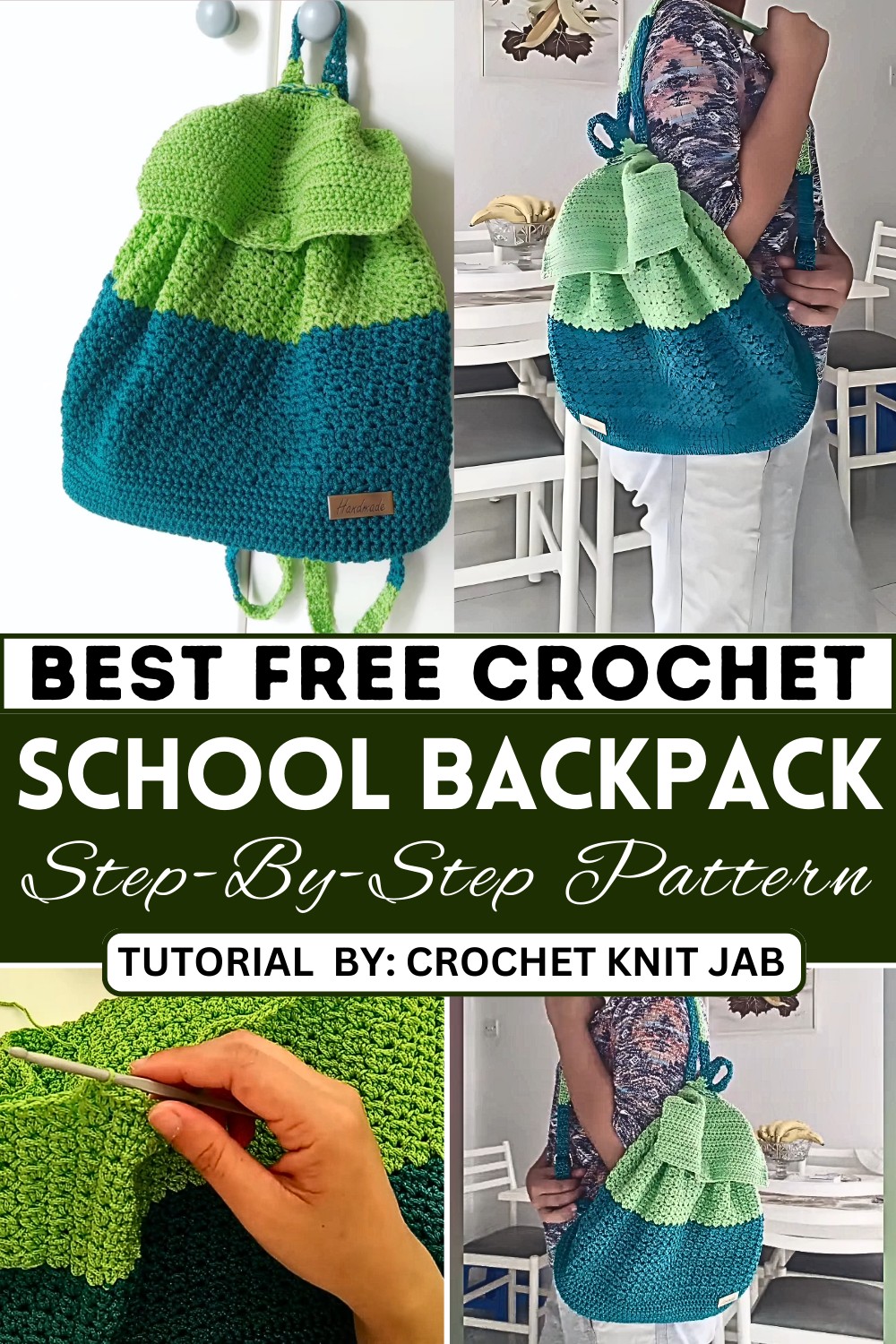 Crochet School Backpack