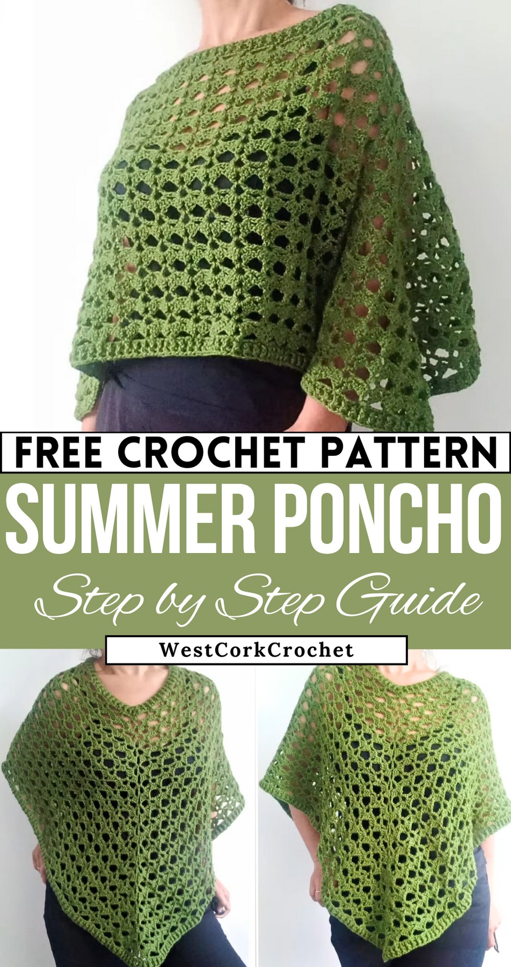 Crochet Summer Lacy Poncho