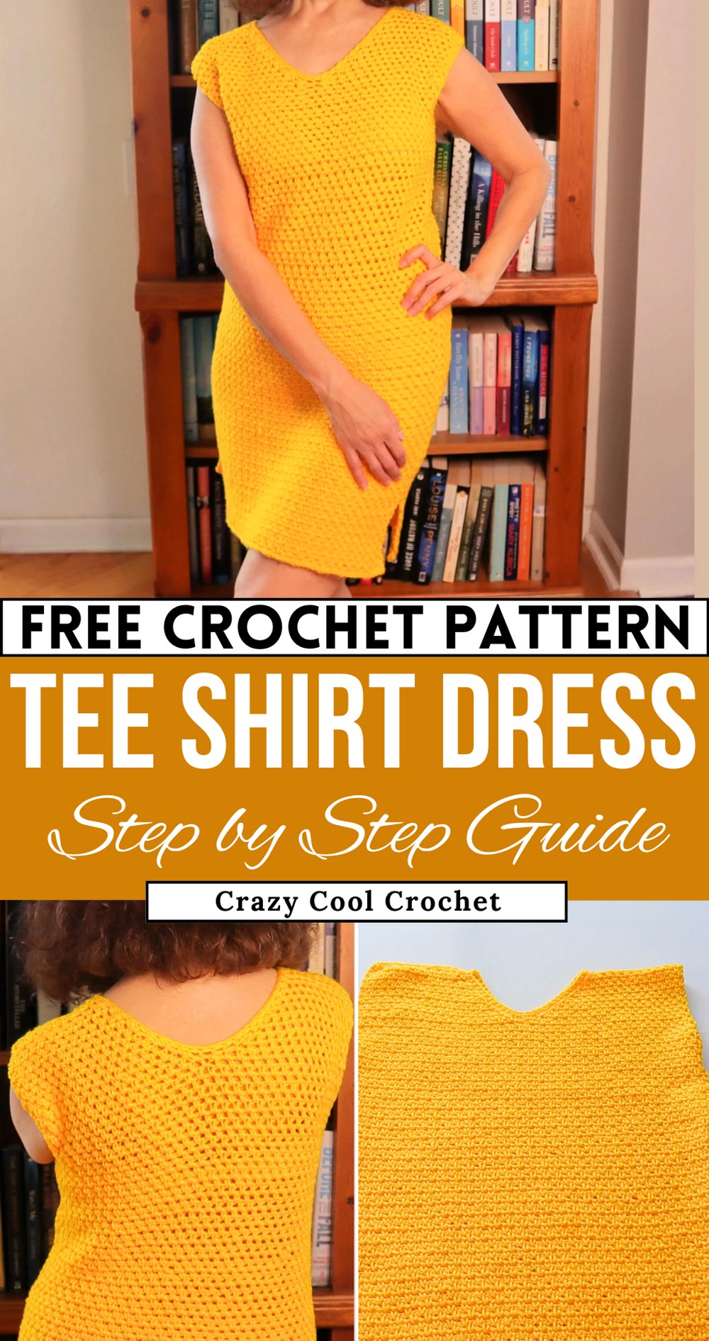 Crochet Tee Shirt Dress - EASY Crochet Dress