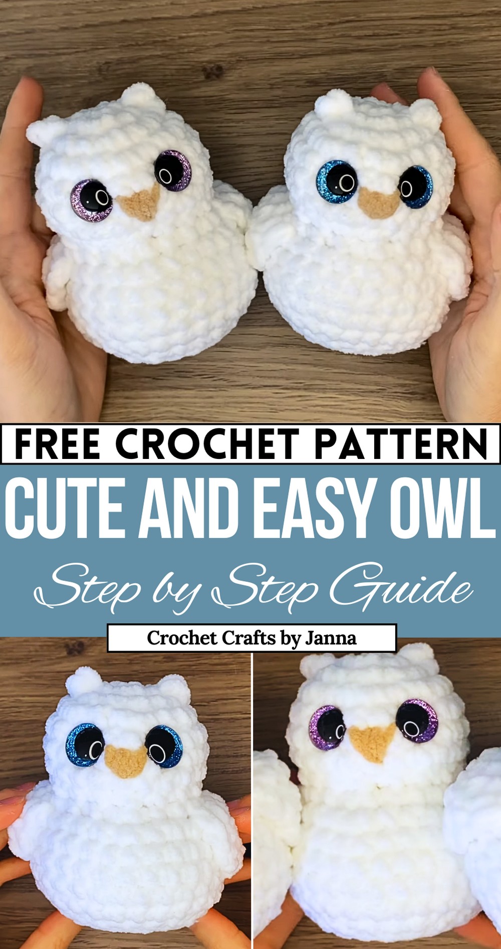 Crochet Vibrant Owl Amigurumi Pattern