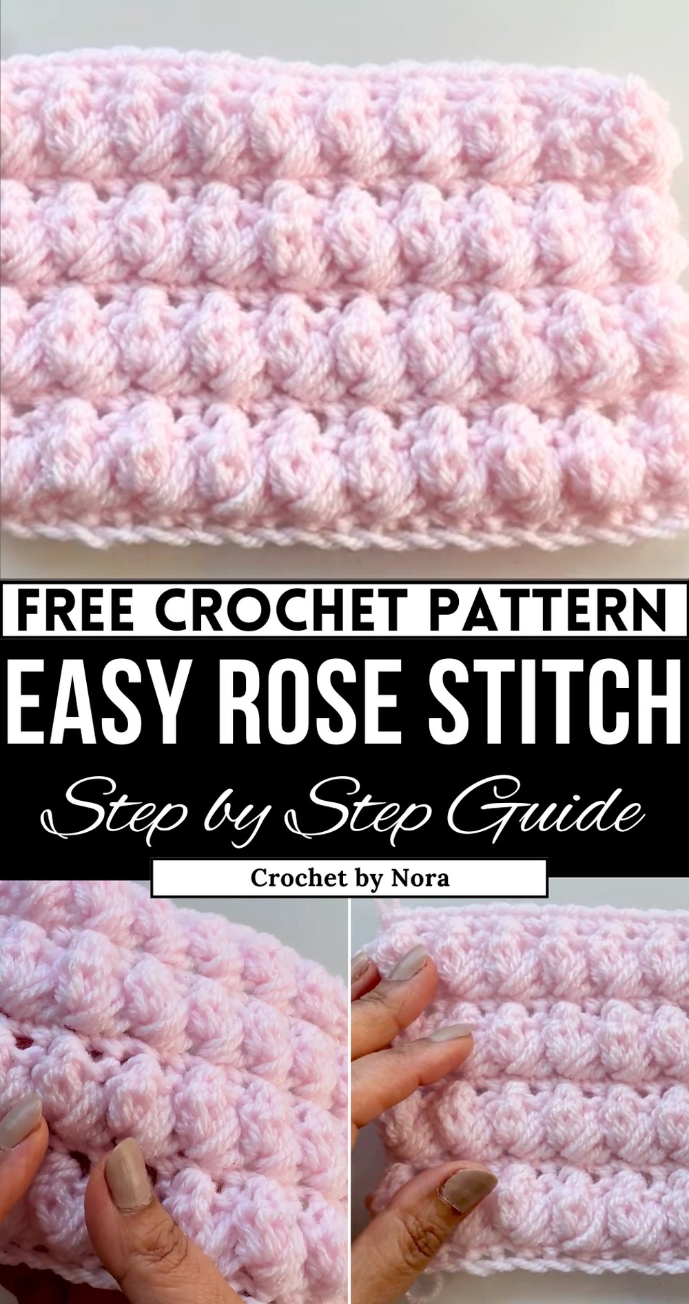Elegant Rose Stitch Crochet Pattern