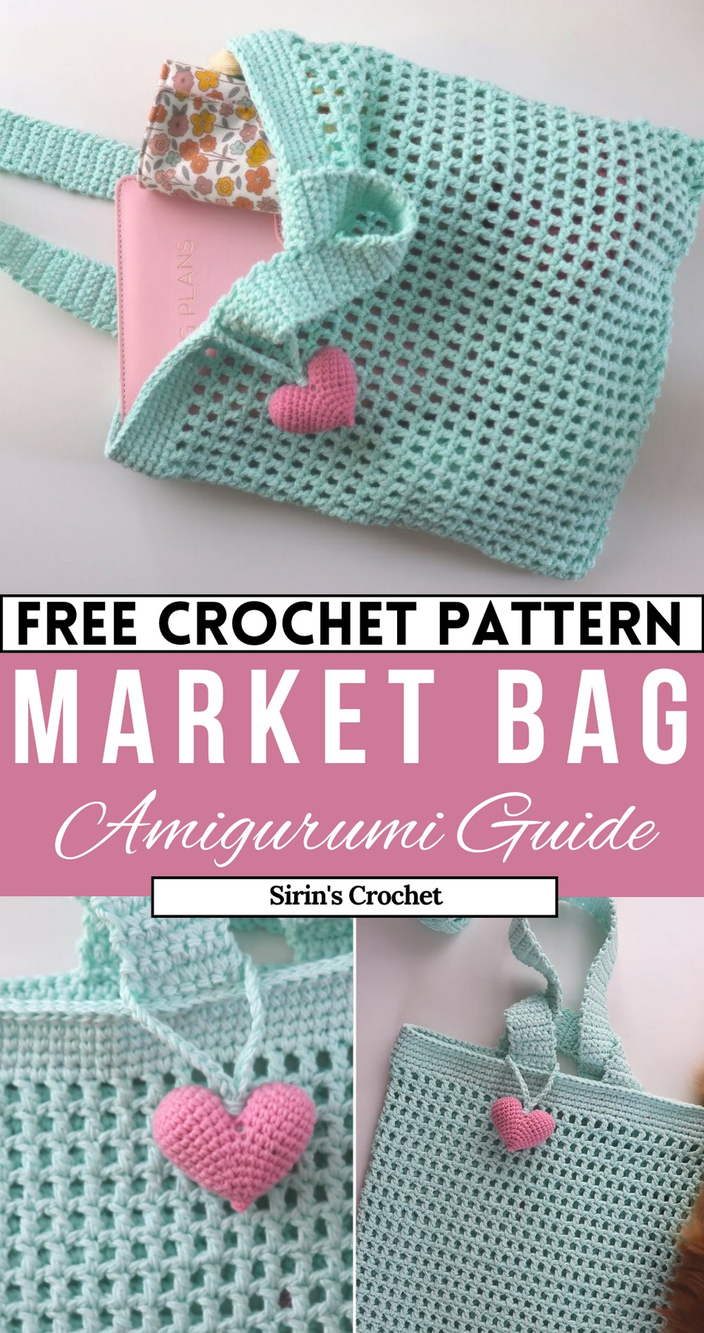 Filet Crochet Market Bag Beginner Friendly Tutorial