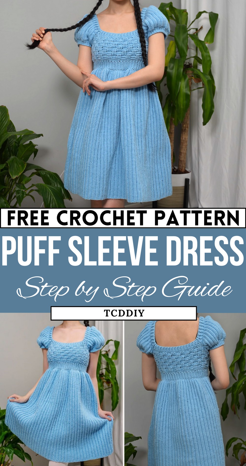 How to Crochet a Puff Sleeve Dress