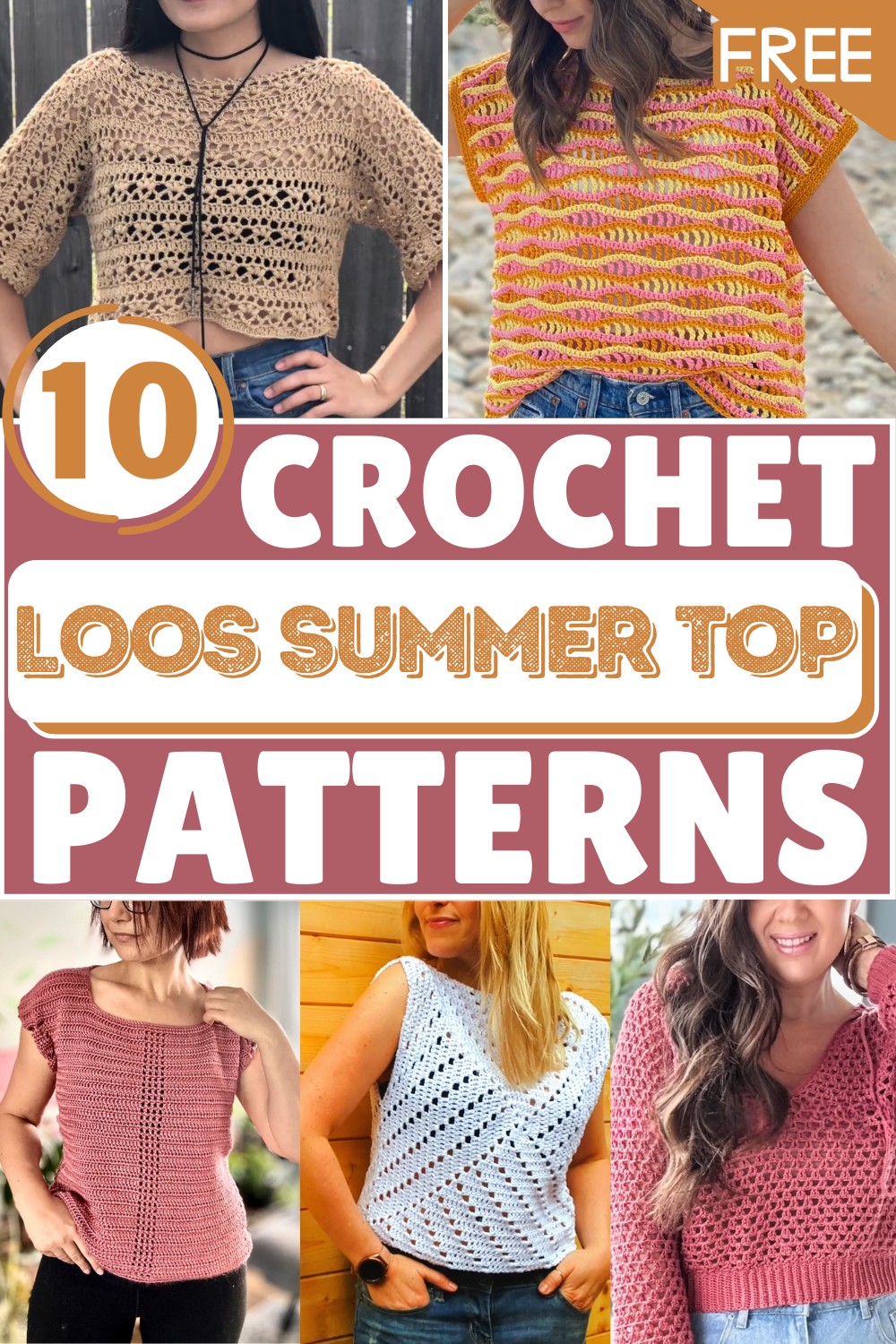 Loose Crochet Summer Tops Free Patterns 1