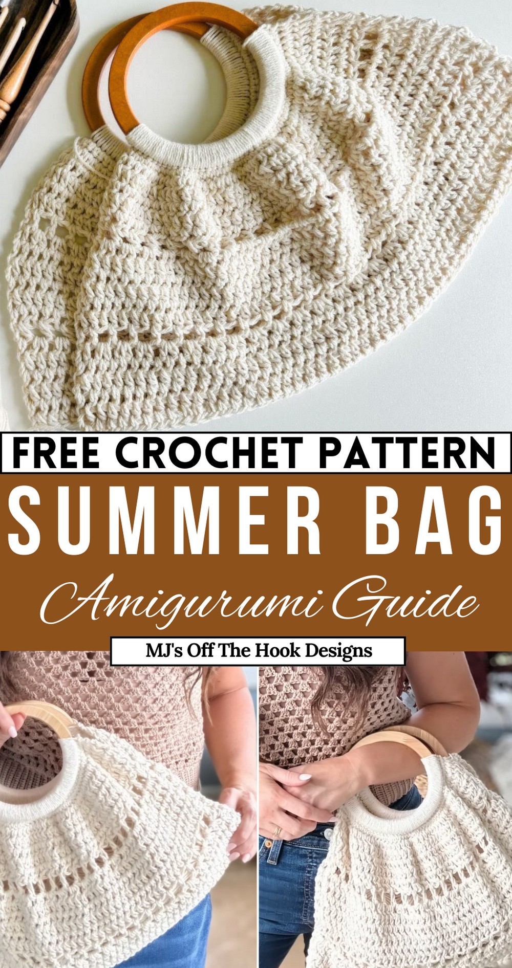 Round Handle Summer Purse - Free Crochet Pattern