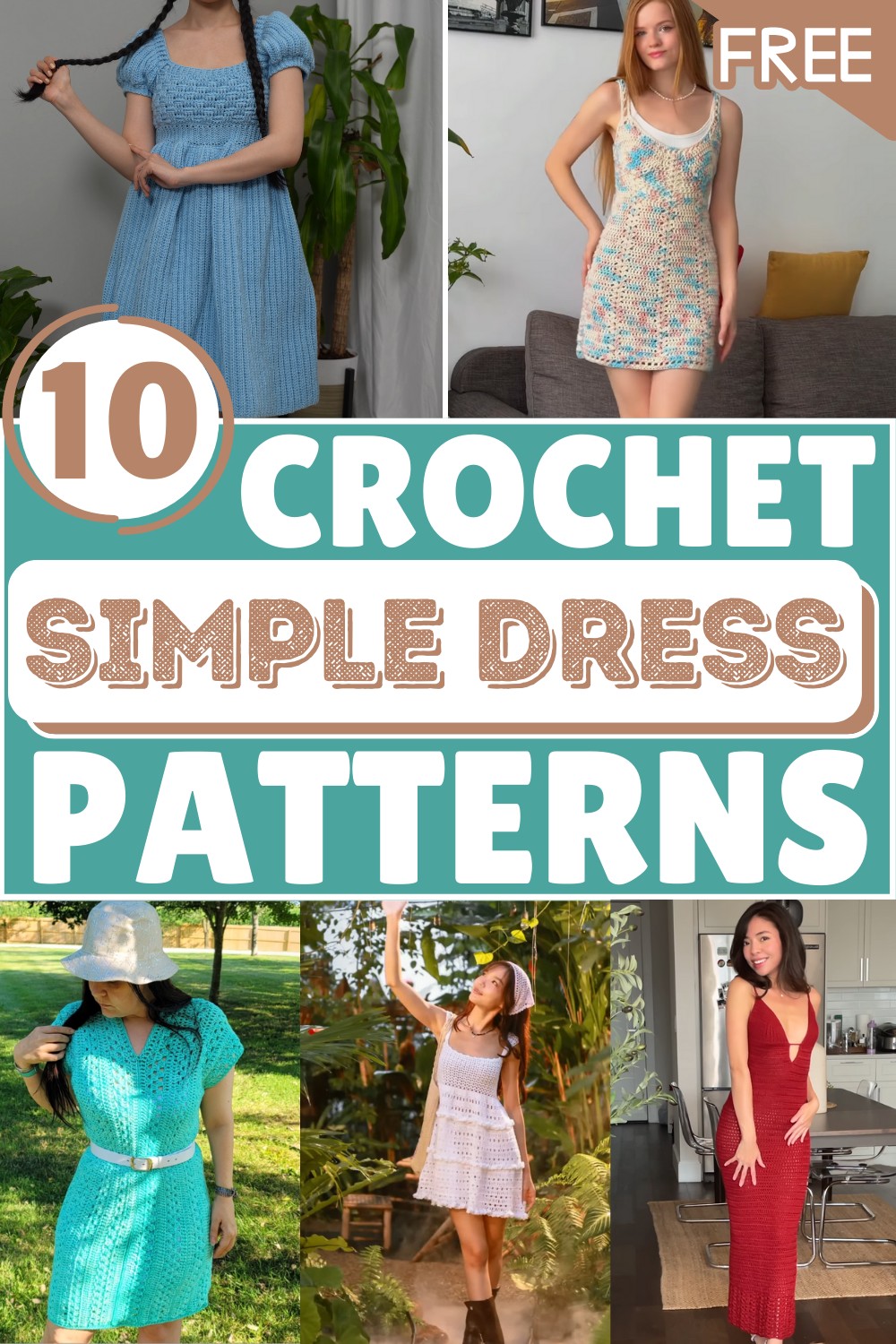 Simple Dresses – Free Crochet Patterns 1