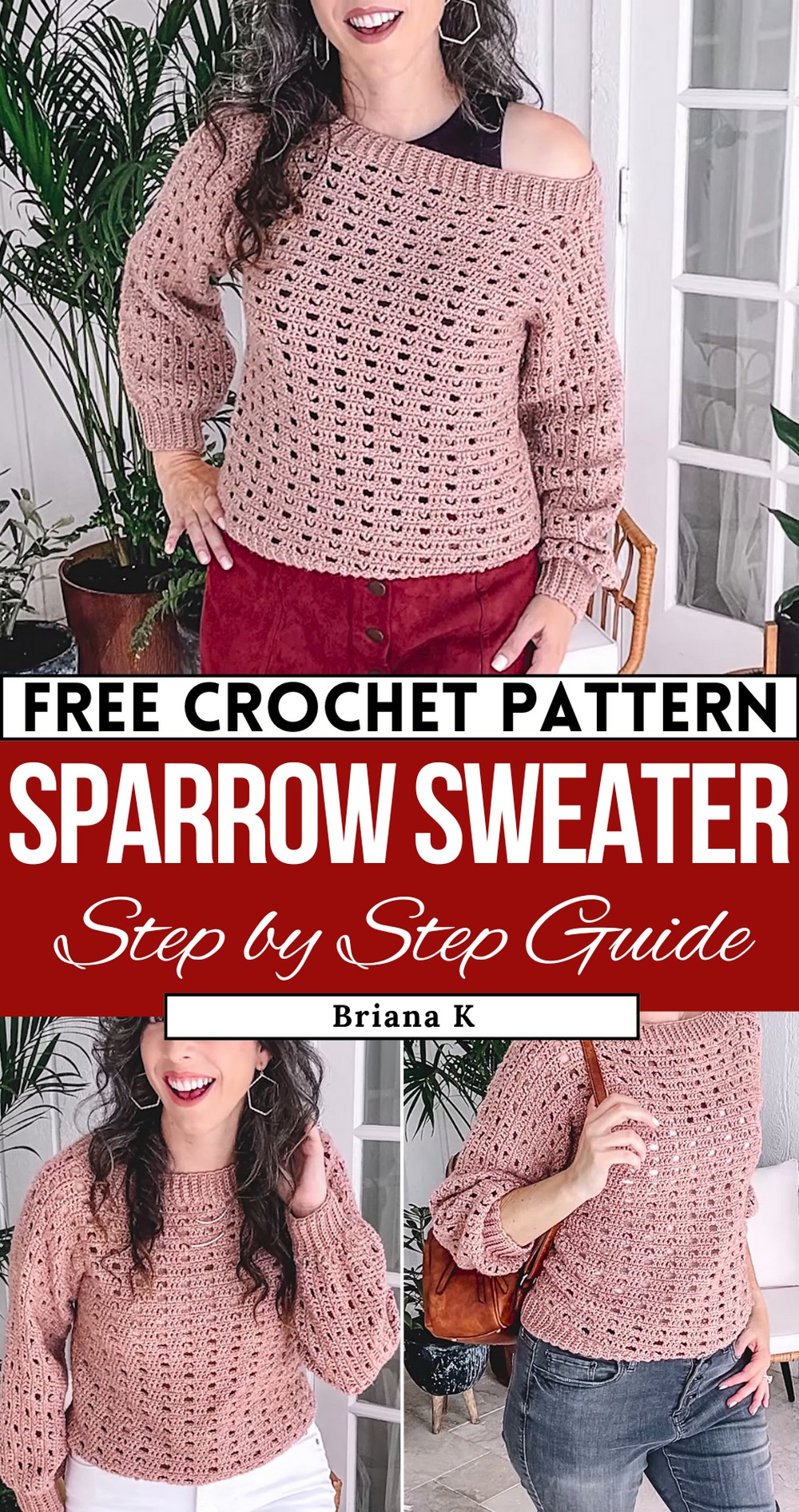 Sparrow Crochet Sweater Pattern