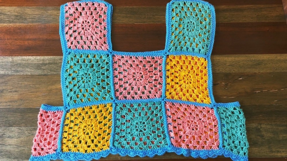 Crochet Summer Granny Vest